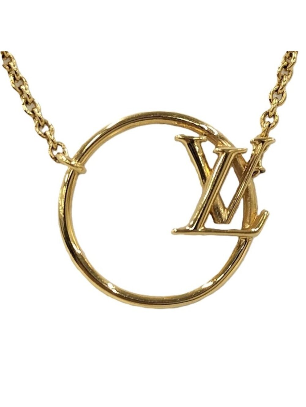 Louis Vuitton Collier LV Eclipse Necklace Gold Plated